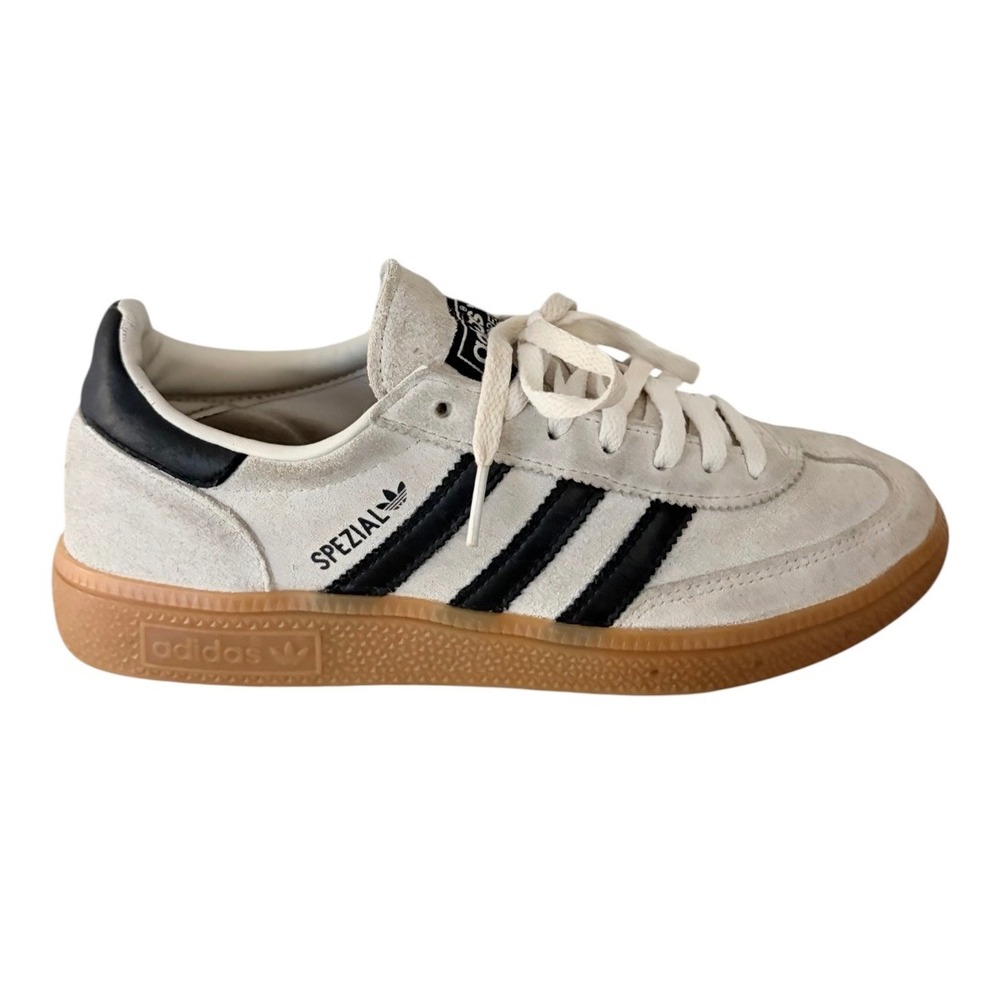 Adidas Handball Spezial Grey Black Gum Suede Sneakers Size 7 Women Shoes